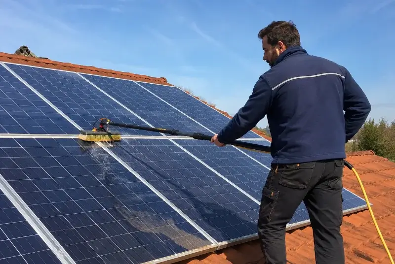 Nettoyage et entretien de panneaux solaires à Plassay